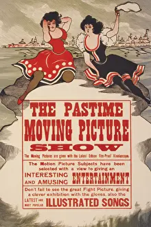 Theatre Prints: Pastime moving picture show