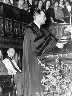 Pulpit Prints: Pastor Martin Niemoller Addresses Church