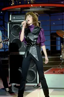 Prints of LOS ANGELES - MARCH 1: Singer Pat Benatar performs her hit Heartbreaker on American Bandstand on March 1, 1980 in Los Angeles, California. (Photo by Michael Ochs Archives/Getty Images) Heartbreaker on Stage: Pat Benatar in Performance: Pat Benatar On Bandstand