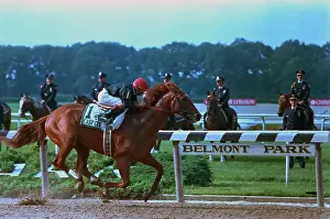 Pat Day Racing with Easy Goer