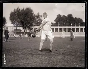 Pat Mcdonald During the Hammer Throw