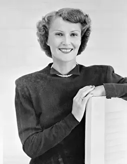Pat Nixon Posing and Smiling