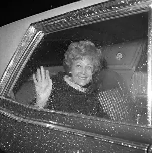 Pat Nixon Waving out Car Window