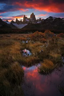 Piriya Wongkongkathep (Pete) Landscape Photography Collection: Patagonia sunset
