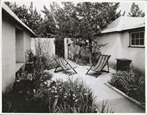 Hamilton Prints: Patio Garden in Bermuda
