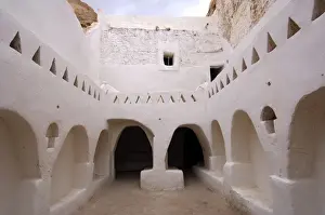 Town Square Prints: Patio in the old town of Ghadames, UNESCO world heritage, Libya