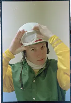 Kentucky Prints: Patricia Cooksey Adjusting Helmet