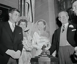 Patricia Kennedy Posing with Her Family