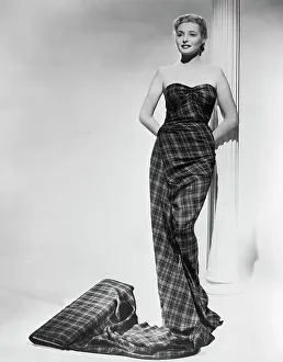 Patricia Neal Poses Wrapped In Cloth