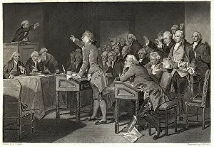 Podium Prints: Patrick Henry Addressing the Virginia Assembly