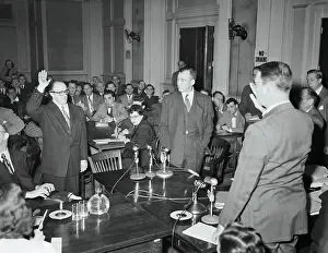 Patrick Manning Being Sworn in to Testify