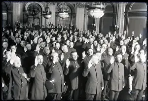 Oath Prints: Patrolmen Taking The Oath As Sergeants