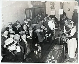 Patrons at Bar Ordering Drinks