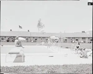 Chatham Prints: Patrons Enjoying the Outdoors at the Ebb Tide Motel