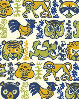 Pattern Artwork Illustrations Collection: Pattern of Animals