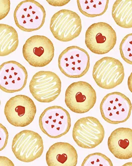 Pattern Artwork Illustrations Gallery: Pattern of Cookies