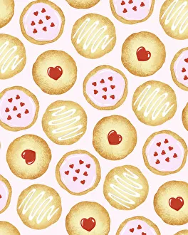 Pattern Artwork Illustrations Gallery: Pattern of Cookies