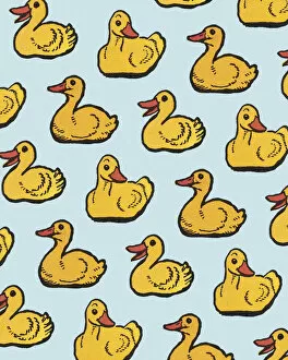 Pattern Artwork Illustrations Collection: Pattern of Ducks