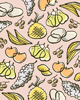 Pattern Artwork Illustrations Gallery: Pattern of Food