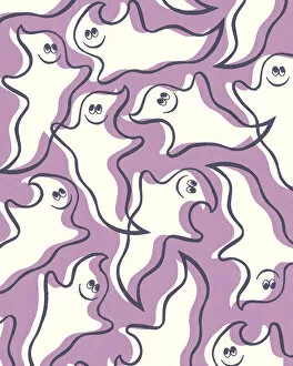 Pattern Artwork Illustrations Collection: Pattern of Ghosts