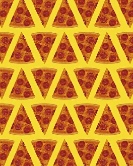 Pattern Artwork Illustrations Gallery: Pattern of Pizza
