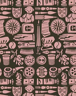 Pattern Artwork Illustrations Collection: Pattern of Various Objects