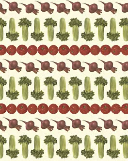 Pattern Artwork Illustrations Collection: Pattern of Vegetables