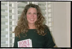 Patti Davis Reagan Holding Her Book