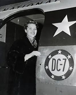 Patti Page Boarding a Plane