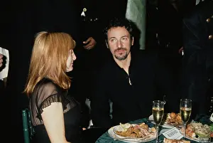 Huty32221 Prints: Patti Scialfa And Bruce Springsteen Attend 36th Annual Grammy Awards After Party