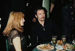Huty32221 Prints: Patti Scialfa And Bruce Springsteen Attend 36th Annual Grammy Awards After Party