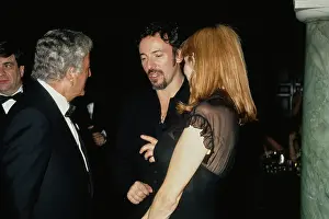 Huty32221 Prints: Patti Scialfa And Bruce Springsteen Attend 36th Annual Grammy Awards After Party
