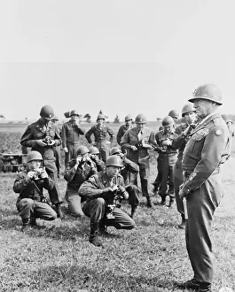 Patton Prints: Patton Posing for Photographers