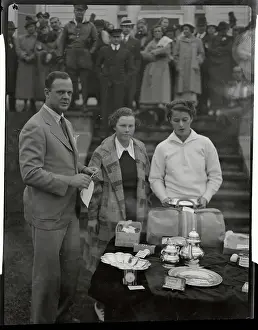 Patty Berg Receiving Trophy