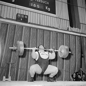 Munich Prints: Paul Anderson Lifting a Barbell