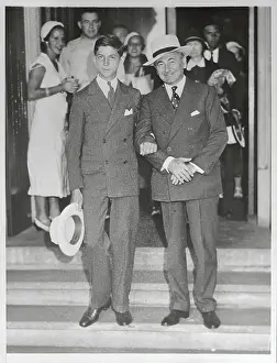 Albany Prints: Paul Block with His Son Billy