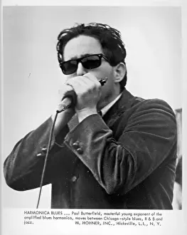 Paul Butterfield Playing Harmonica