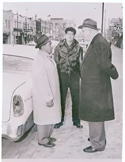 Paul Douglas Conversing with Unemployed Men