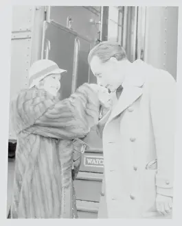 Adoration Prints: Paul Martin Kissing Hand of Lillian Harvey