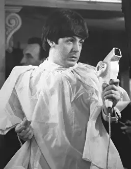 Vanity Prints: Paul McCartney Holding Hairdryer