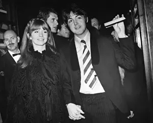 Paul McCartney and Jane Asher at Movie Premier