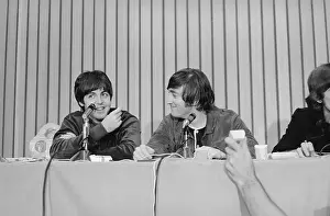 The Beatles Prints: Paul McCartney and John Lennon at Press Conference
