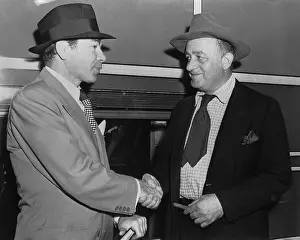 Screenwriter Prints: Paul Muni And Ben Hecht Shaking Hands