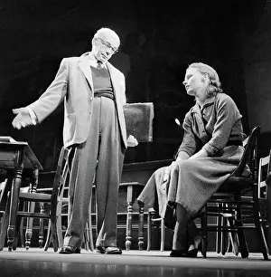 Screenwriter Prints: Paul Muni and Bethel Leslie Rehearsing Inherit the Wind