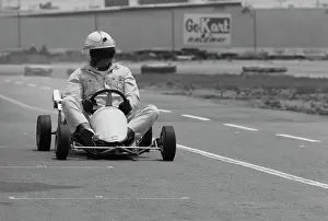 Huty35426 Prints: Paul Newman, Go Kart Raceway, Azusa, California