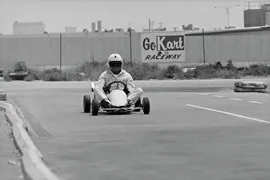 Paul Newman, Go Kart Raceway, Azusa, California