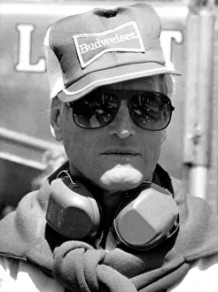 Prints of LONG BEACH, CALIFORNIA - MARCH 31: Actor and Racing Team co-Owner Paul Newman at the Toyota Grand Prix of Long Beach, March 31, 1984 in Long Beach, California. (Photo by Getty Images/Bob Riha, Jr.) Iconic Movie Star Prints (1920s–1970s): Paul Newman at Long Beach Grand Prix
