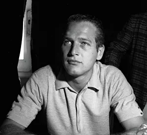 Prints of View of American actor Paul Newman (1925 - 2008) during a press interview at the Mar del Plata International Film Festival, Mar del Plata, Argentina, March 1962 Iconic Movie Star Prints (1920s–1970s): Paul Newman At The Mar Del Plata Film Festival