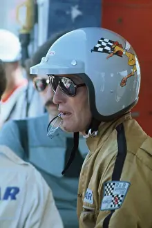 Paul Newman Wearing Helmet