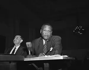 Paul Robeson Appearing Before a Congressional Committee
